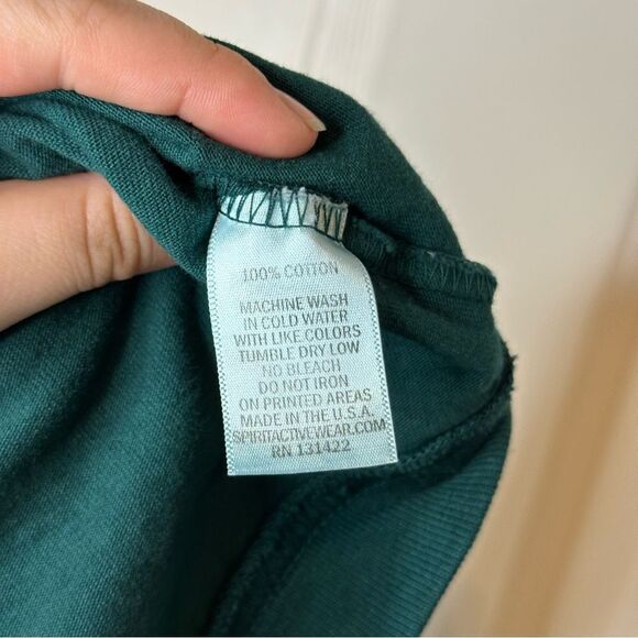 Spirit Jersey Baylor University Dark Green Yellow Longsleeve Sz M Waco College - Picture 8 of 8